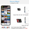 NÖRDIC Lightning Card Reader 2 Slot SD, MicroSD 1xUSB-A, 1xUSB-C Charging UHS-I