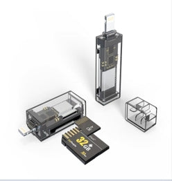 NÖRDIC Lightning Card Reader 2 Slot SD, MicroSD UHS-I