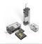 NÖRDIC Lightning Card Reader 2 Slot SD, MicroSD UHS-I