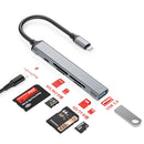 NÖRDIC Lightning Card Reader 4 Slot SD, MicroSD, MS, M2 1xUSB-A 3.0 1xLightning charging UHS-I