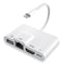 NÖRDIC Lightning adapter 1 to 4 ports 1xHDMI 1x RJ4510/100Mbps 1xUSB A 3.1 and 1 x Lightning charging port