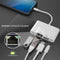 NÖRDIC Lightning adapter 1 to 4 ports 1xHDMI 1x RJ4510/100Mbps 1xUSB A 3.1 and 1 x Lightning charging port