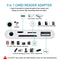 NÖRDIC Lightning adapter 1 to 5 ports 1xUSB A 3.1 port 1x Lightning 1x 3.5 Audio 1xSD and 1xTF card reader
