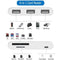 NÖRDIC Lightning adapter 1 to 6 ports 3xUSB A 3.1, 1xTF 1xSD card reader 1 x Lightning (Non MFI) charging port