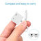 NÖRDIC Lightning adapter to 1x Lightning and 1xljud 3.5mm white 10cm cable