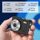NÖRDIC mini digital camera with keychain, tiny pixel HD 1080p retro 0.96" screen