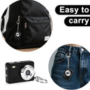 NÖRDIC mini digital camera with keychain, tiny pixel HD 1080p retro 0.96" screen