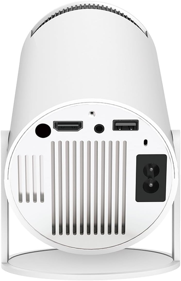 NÖRDIC Mini Portable Projector – 720p HD Support, Android 11, WiFi 6, BT 5.0, 180° Rotation, Home Theater Projector