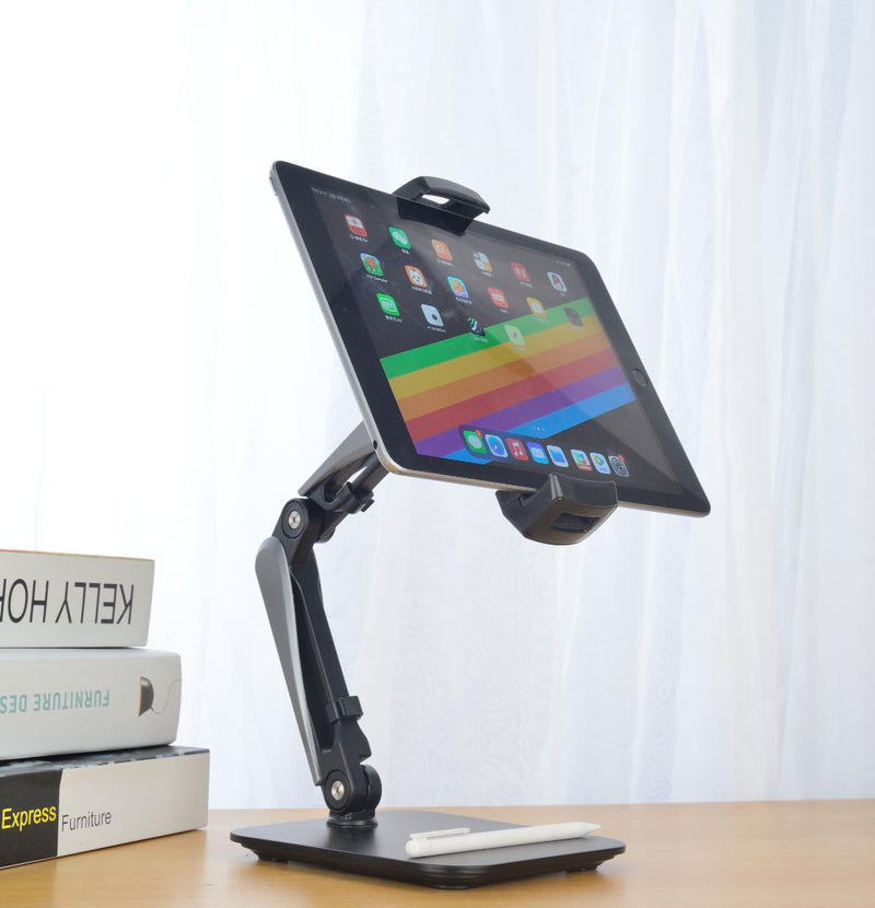 NÖRDIC Mobile and tablet holder tiltable and rotatable 360 degrees high quality heavy base