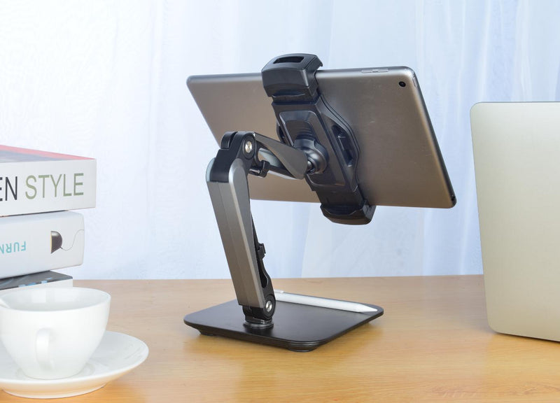 NÖRDIC Mobile and tablet holder tiltable and rotatable 360 degrees high quality heavy base