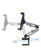 NÖRDIC Mobile and tablet holder tiltable and rotatable 360 degrees high-quality table mounting