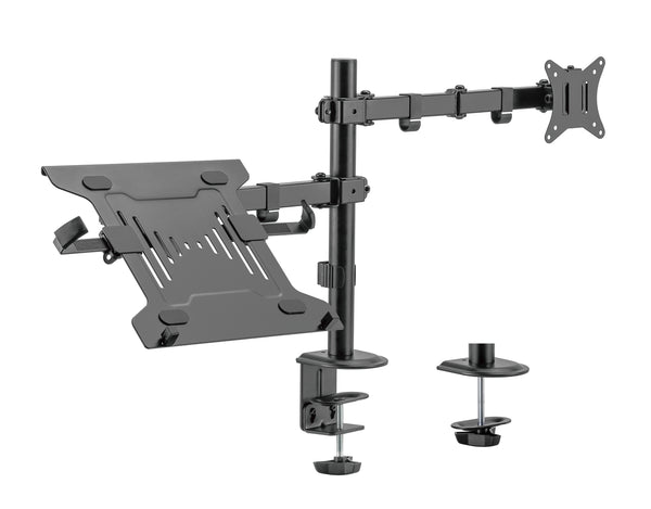 NÖRDIC Monitor Arm and Laptop Holder for 17-32" Monitor 9 kg Laptop 10-15.6" Mount
