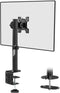 NÖRDIC Monitor arm table mount for 1 monitor 13-32 with adjustable height, rotatable and tiltable, steel, black, screen mount VESA 75 and 100