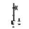 NÖRDIC Monitor arm table mount for 1 monitor 13-32 with adjustable height, rotatable and tiltable, steel, black, screen mount VESA 75 and 100
