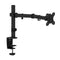 NÖRDIC Monitor arm table mount for 1 monitor with adjustable arm, rotatable and tiltable, steel, black, screen mount