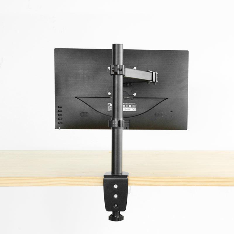 NÖRDIC Monitor arm table mount for 1 monitor with adjustable arm, rotatable and tiltable, steel, black, screen mount