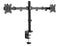 NÖRDIC Monitor arm table mount for dual screens 17 to 32 inches in steel, tiltable, rotatable and swivel, black