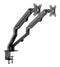 NÖRDIC Monitor arm table mount for dual monitors, 17"-27", aluminum and steel, black, screen mount
