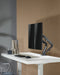 NÖRDIC Monitor arm table mount for dual monitors, 17"-27", aluminum and steel, black, screen mount