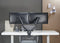 NÖRDIC Monitor arm table mount for dual monitors, 17"-27", aluminum and steel, black, screen mount