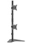 NÖRDIC Monitor arm table stand for dual screens 17-32 inches in steel, tiltable, rotatable and swivel, black, screen mount
