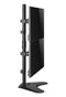 NÖRDIC Monitor arm table stand for dual screens 17-32 inches in steel, tiltable, rotatable and swivel, black, screen mount