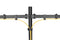 NÖRDIC Monitor arm table stand in steel for dual screens 17-32 inches, tiltable and swivel black screen mount