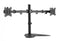 NÖRDIC Monitor arm table stand in steel for dual screens 17-32 inches, tiltable and swivel black screen mount