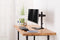 NÖRDIC Monitor arm table stand in steel for dual screens 17-32 inches, tiltable and swivel black screen mount