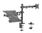NÖRDIC Monitorarm och bärbar datorhållare monitor 13-27" 8kg bärbar 15,6" monitorfäste