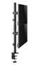 NÖRDIC Monitor arm table mount in steel for dual monitors 17-32 inches, tiltable, rotatable and swivel, black, monitor mount
