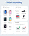 NÖRDIC Non MFI Lightning to USB C cable for iPhone, iPad and iPod white 50cm