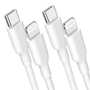 NÖRDIC Non MFI Lightning to USB C cable for Iphone, Ipad and Ipod white 3m