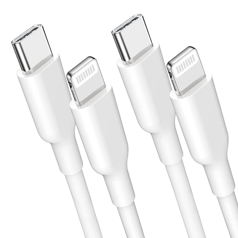 NÖRDIC Non MFI Lightning to USB C cable for Iphone, Ipad and Ipod white 50cm
