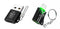 NÖRDIC OTG USB adapter kit USB-C female to USB-A male and USB-C male to USB-A female