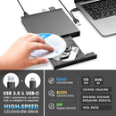 NÖRDIC Portable CD Burner and player and USB hub with SD/TD card reader