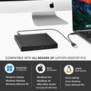 NÖRDIC Portable CD Burner and player and USB hub with SD/TD card reader