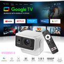 NÖRDIC Projector Google Certified 1080p 500 ANSI lumen 2.4/5G WiFi 6 Android 11