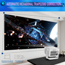 NÖRDIC Projector Google Certified 1080p 500 ANSI lumen 2.4/5G WiFi 6 Android 11
