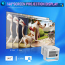 NÖRDIC Projector Google Certified 1080p 500 ANSI lumen 2.4/5G WiFi 6 Android 11
