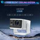 NÖRDIC Projector Google Certified 1080p 500 ANSI lumen 2.4/5G WiFi 6 Android 11