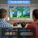 NÖRDIC RCA AV to HDMI Converter 16:9/4:3 1080P Mini Composite CVBS Video and Audio Converter with PAL and NTSC Support