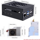 NÖRDIC Raspberry Pi 5 Case with Pi5-Official Active Cooler, Support for PCIe M.2 NVMe SSD