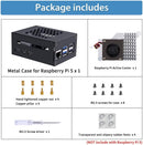 NÖRDIC Raspberry Pi 5 Case with Pi5-Official Active Cooler, Support for PCIe M.2 NVMe SSD