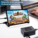 NÖRDIC Raspberry Pi 5 Case with Pi5-Official Active Cooler, Support for PCIe M.2 NVMe SSD