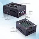 NÖRDIC Raspberry Pi 5 Case with Pi5-Official Active Cooler, Support for PCIe M.2 NVMe SSD