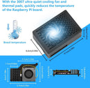 NÖRDIC Raspberry Pi 5 Case with Pi5-Official Active Cooler, Support PCIe M.2 NVMe SSD Shield Top, for Raspberry Pi 5 4GB/8GB