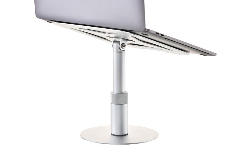 NÖRDIC Rotating aluminum laptop stand, adjustable height Ergonomic computer stand with 360 rotating,