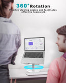 NÖRDIC Rotating aluminum laptop stand, adjustable height Ergonomic computer stand with 360 rotating,