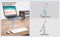 NÖRDIC Rotating aluminum laptop stand, adjustable height Ergonomic computer stand with 360 rotating,
